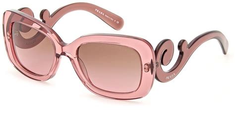 prada crystal clear glasses|Prada clear pink eyeglasses.